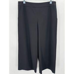 DEMOO PARKCHOONMOO Black High Rise Wide Leg Ankle Slacks Trousers Size XL